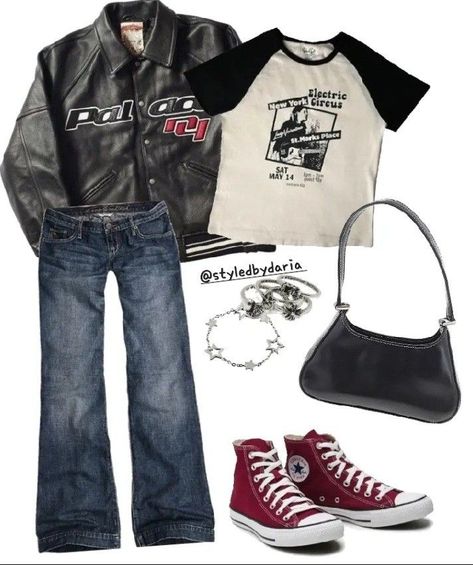 Samcore Outfits, Cute Y2k Grunge Outfits, Greaser Inspired Outfits, Rockstars Gf Outfit Ideas, Subtle Punk Outfits, 80s Inspo Outfit, Grunge Fit Ideas, Casual Rockstar Gf Outfits, Outfit Ideas 80s
