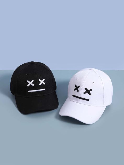 Black and White Casual Collar  Fabric Cartoon Baseball Cap Embellished  Spring/Fall Kids Accessories