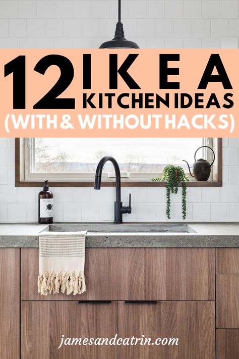 Ikea kitchens are great value and you can create a stunning kitchen. See these amazing Ikea kitchens, some with hacks and some without. Ikea kitchen hack ideas as well as just great Ikea kitchen design. #ikeakitchens #ikeakitchenideas #ikeakitchenhack #ikeahacks #kitchenideas #kitchendesign #ikea #customkitchen #jamesandcatrin Studio, Kitchen Ideas, Ikea Kitchens, Ikea Hacks, Home Décor, Upcycling, Kitchen Storage Solutions, Ikea Kitchen Units, Ikea Kitchen Design