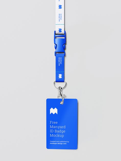 Free lanyard ID badge mockup - Mockups Design | Free Premium Mockups