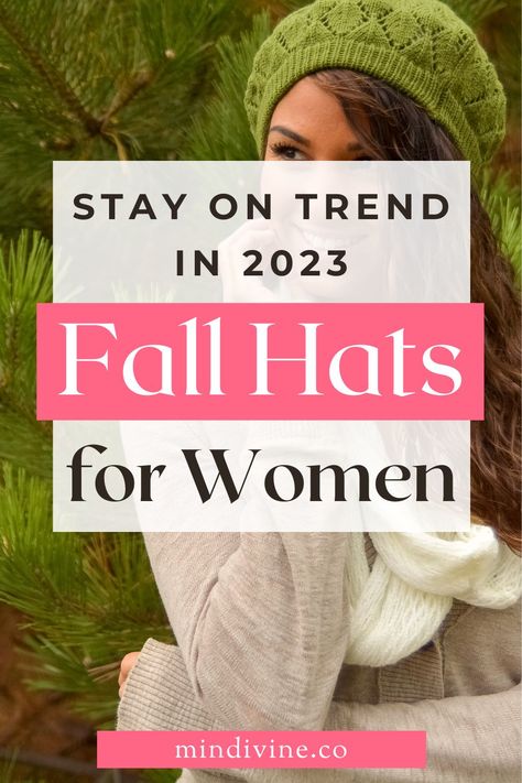 Find your autumn fashion inspiration with this selection of the best fall hats for women in 2023. From chic berets to stylish fedoras, discover the perfect headwear to complete your seasonal looks. Start exploring today! Winter Fashion, Winter, Inspiration, Fall Trends Outfits, Fall Outfits With Hats, Fall Hats For Women, Womens Fall Hats, Winter Hat Outfit, Trendy Winter Hats