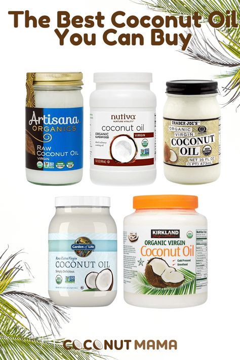 What is the best coconut oil you can buy? Whether you are looking for unrefined coconut oil or organic coconut oil let me share some of the best pure coconut oil to shop for at your grocery store or organic food store. Coconut Products Food, Coconut Oil Face, How To Eat Coconut Oil, Organic Coconut Oil Uses, Cocnut Oil, Best Coconut Milk, Coconut Oil Brands, Liquid Coconut Oil, Healthier Alternatives