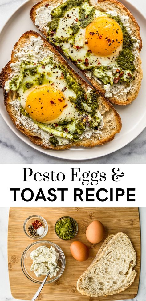 Pesto, Breakfast Recipes, Egg Recipes, Pesto Eggs, Pesto Sauce, Breakfast Brunch Recipes, Breakfast Recipes Easy, Best Breakfast Recipes, Easy Meals