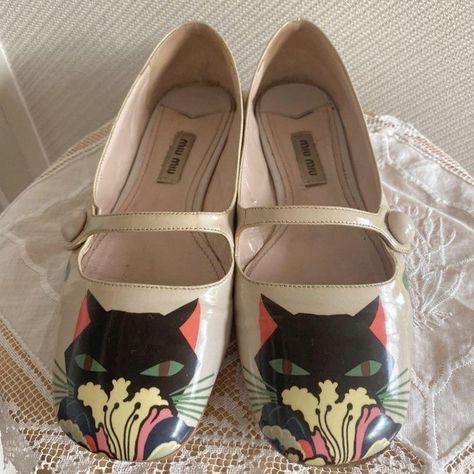 miu miu kitty shoes Ballet, Fashion, Styl, Style, Bff, Cute Shoes, Cute Outfits, Outfit, Cats