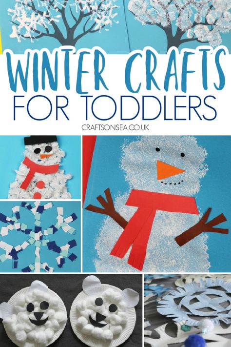 Winter crafts for toddlers 2 year olds, 1 year olds and 3 year olds. Easy winter activities perfect for preschool with snowmen crafts, snowflake crafts and more. Montessori, Pre K, Toddler Activities, Toddler Crafts, Winter Crafts For Toddlers, Winter Crafts For Kids, Crafts For 3 Year Olds, Winter Crafts, Crafts For Teens