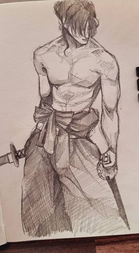 Easy to draw Character Art, Guy Drawing, Anime Poses Reference, Samurai Drawing, Warrior Drawing, Character Drawing, Drawing Reference Poses, Fighting Drawing, Drawing Base