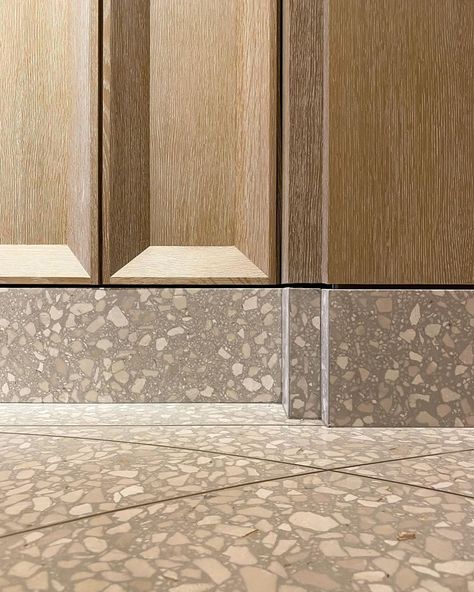 Michael K Chen Architecture on Instagram: “Plus minus. Details from Carnegie Hill. Terrazzo and 3 inch white oak paneling with deep coffering and negative corners.” Architecture, Design, Interior Design, Interior, Interior Architecture, Interior Details, Interior Walls, Joinery Details, Office Interiors