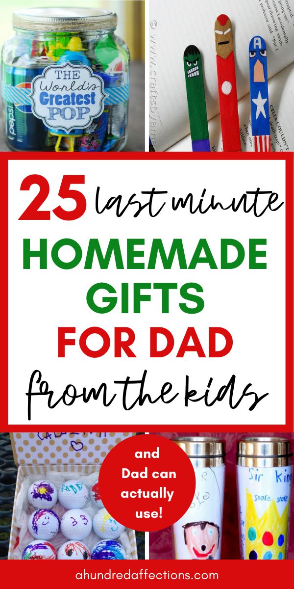 the 25 best homemade gifts for dad from the kids