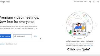 How to join a Google Meet meeting (web)?