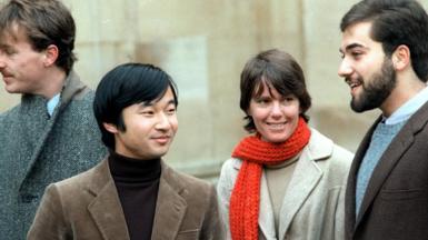 The Japanese emperor Naruhito as a student at Oxford