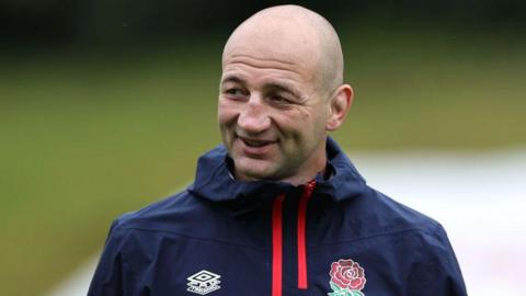 Picture of Steve Borthwick in his England Rugby training jacket