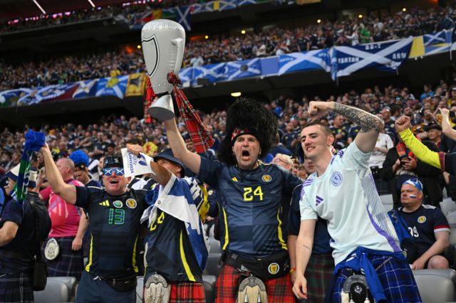 Scotland fans at Euro 2024