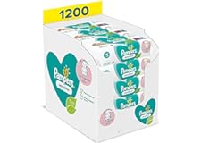 Pampers Sensitive Baby Feuchttücher, 1200 Tücher (15 x 80) Für Empfindliche Babyhaut, Dermatologisch Getestet, Baby Erstausst
