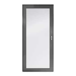 3000 Series 36 in. x 80 in. Charcoal Gray Right-Hand Full View Interchangeable Aluminum Storm Door