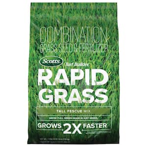 Turf Builder 16 lbs. Rapid Grass Tall Fescue Mix Combination Seed and Fertilizer Grows Green Grass in Just Weeks