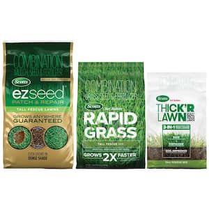 Turf Builder Grass Seed Annual Program Tall Fescue Mix for Large Lawns (Includes Rapid Grass, EZ Seed, and THICK'R LAWN)