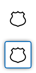 A police badge icon
