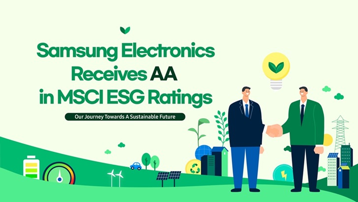 Samsung Earns AA in MSCI ESG Ratings, the Highest Level in the Korean ICT Industry