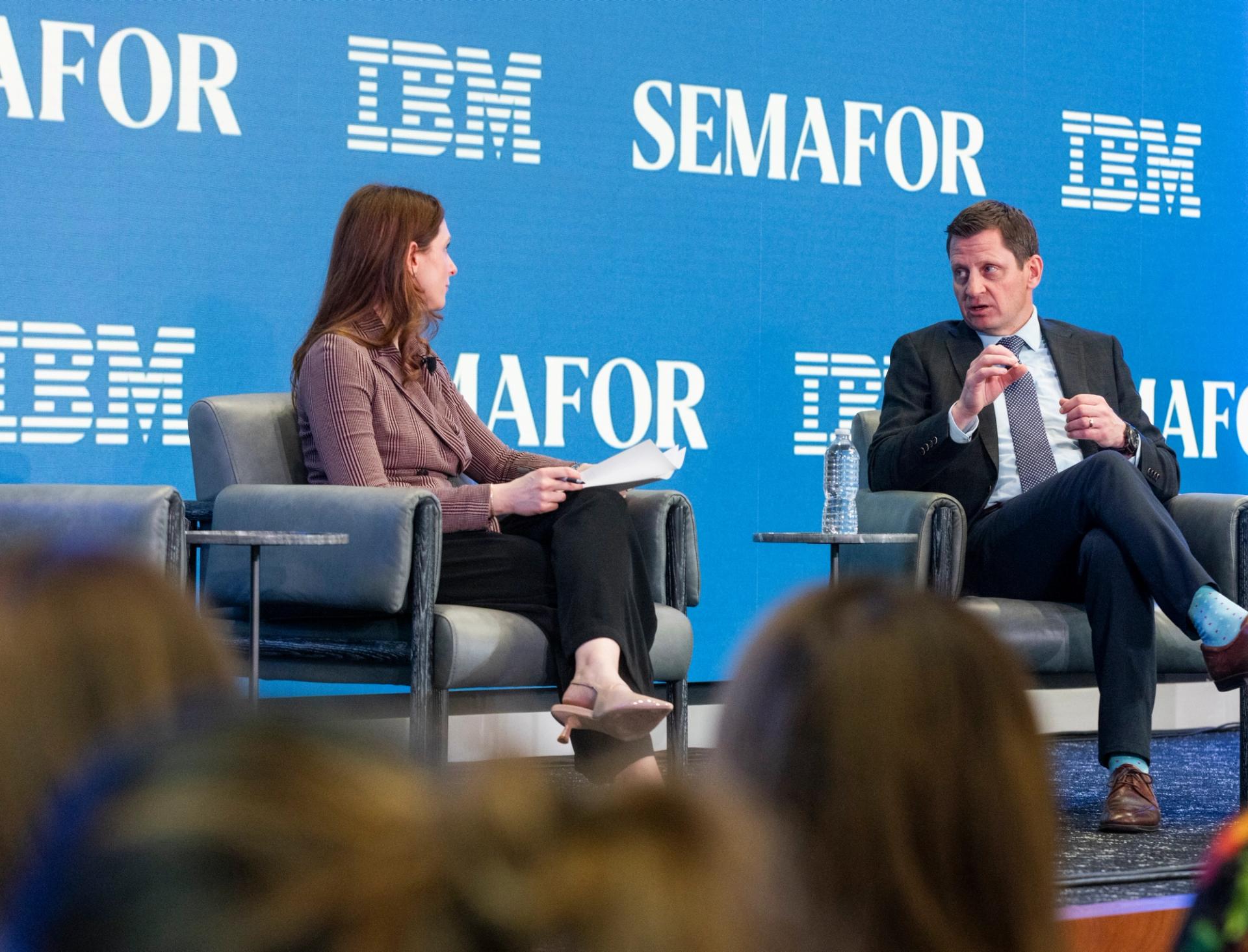 IBM's Rob Thomas onstage at Semafor's World Economy Summit