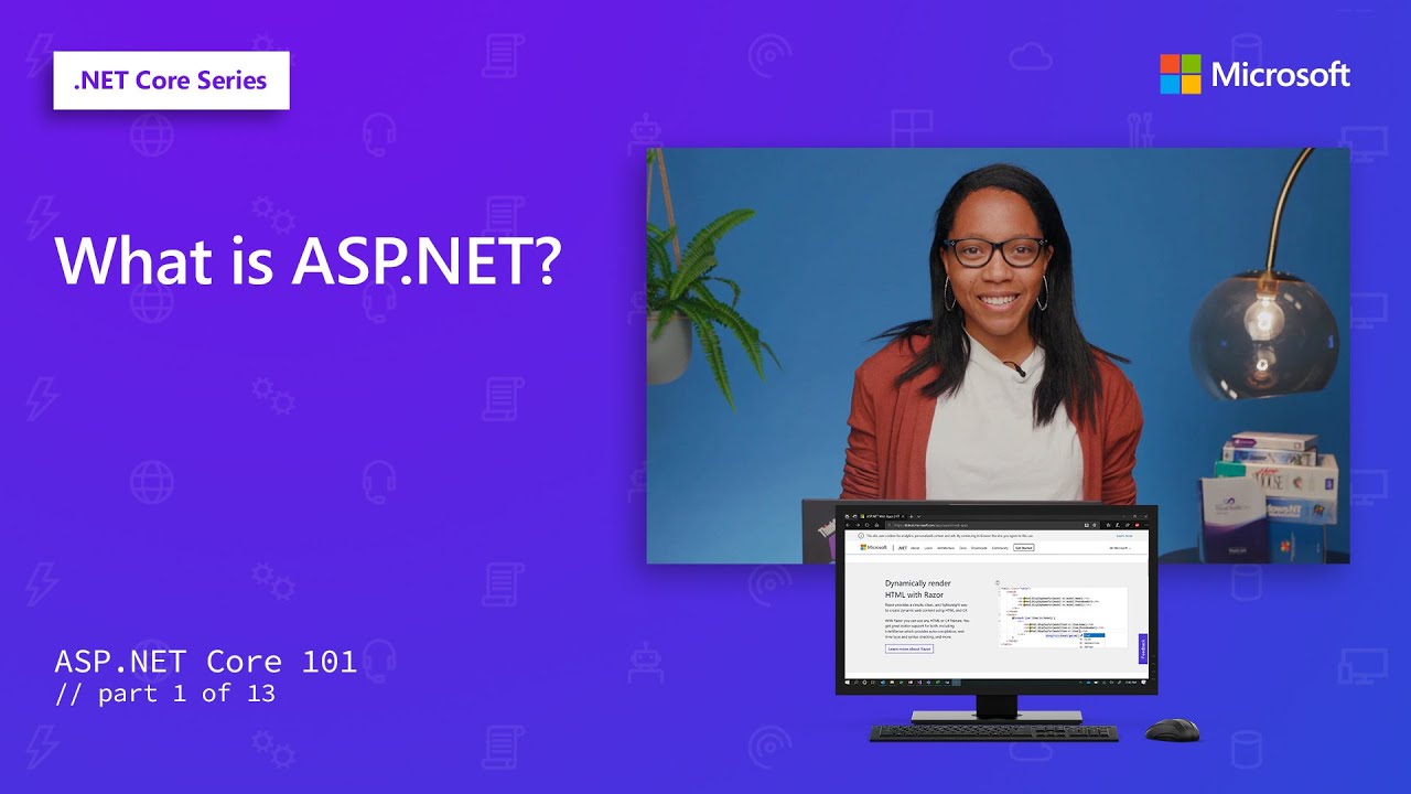 ASP.NET とは何かを説明したビデオ ASP.NET Core 101 のスクリーンショット