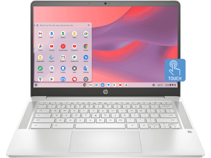 HP Chromebook 35.6 cm Laptop 14a-na1004TU - 35.6 cm (14) - Mineral silver (5C5M4PA)