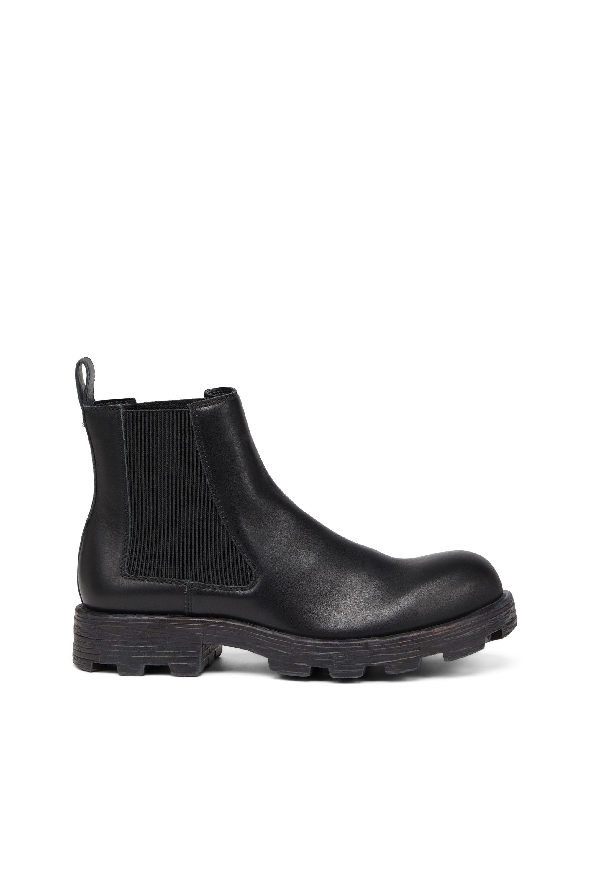 Diesel - D-HAMMER LCH, Man D-Hammer-Leather Chelsea boots with chunky sole in Black - Image 1