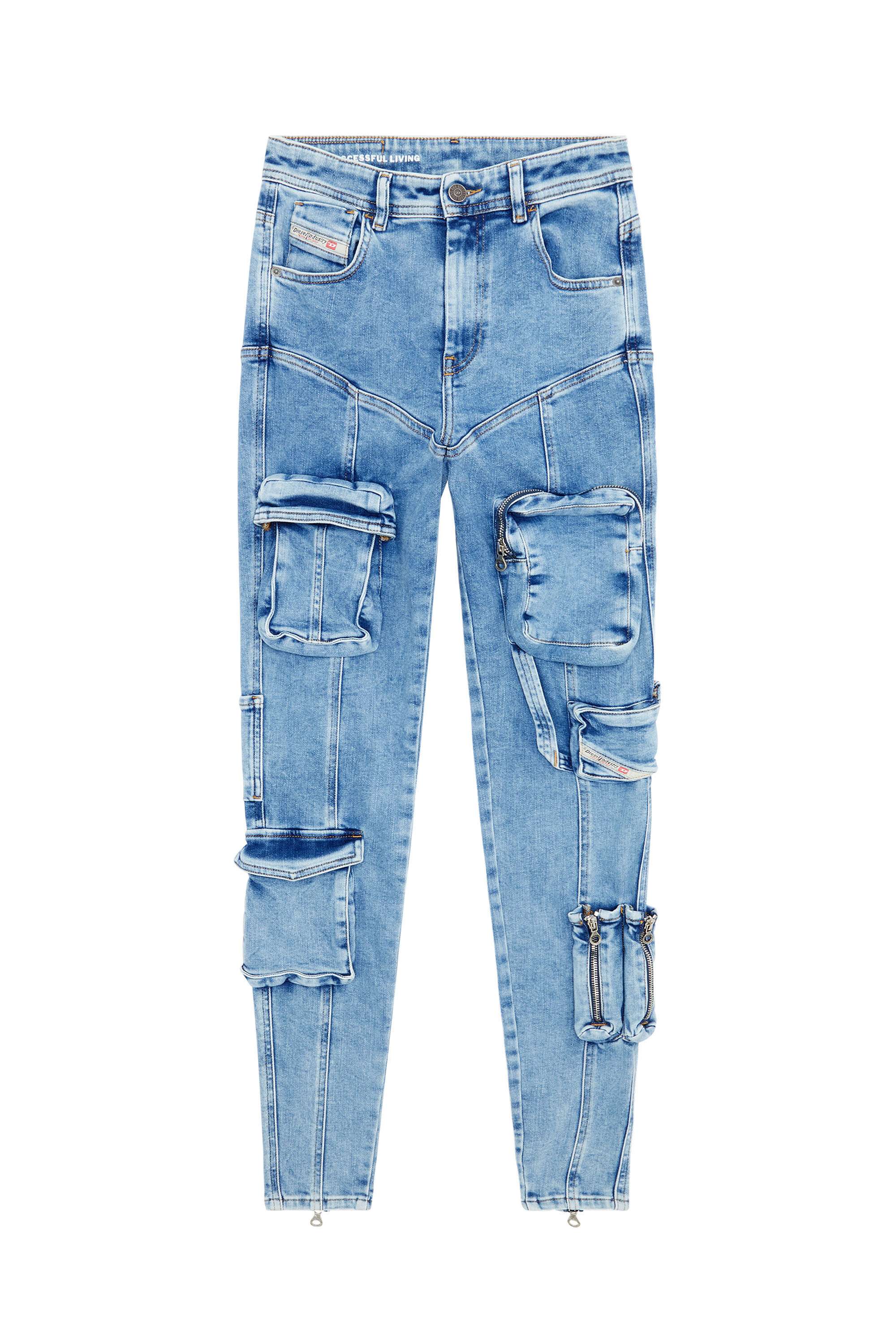 Diesel - Donna Super skinny Jeans 1984 Slandy-High 09F67, Blu Chiaro - Image 2