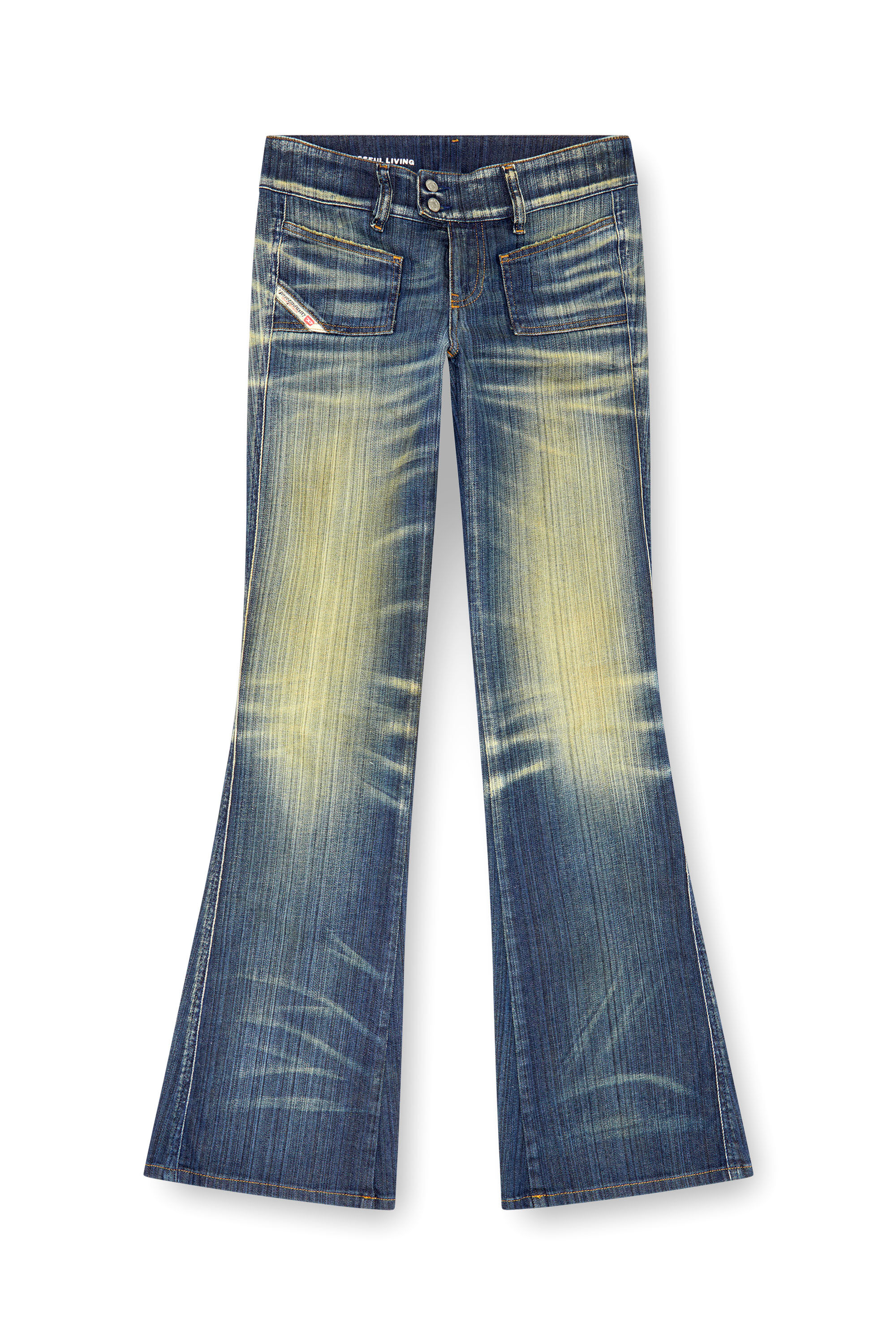 Diesel - Woman Bootcut and Flare Jeans D-Hush 09J46, Dark Blue - Image 2