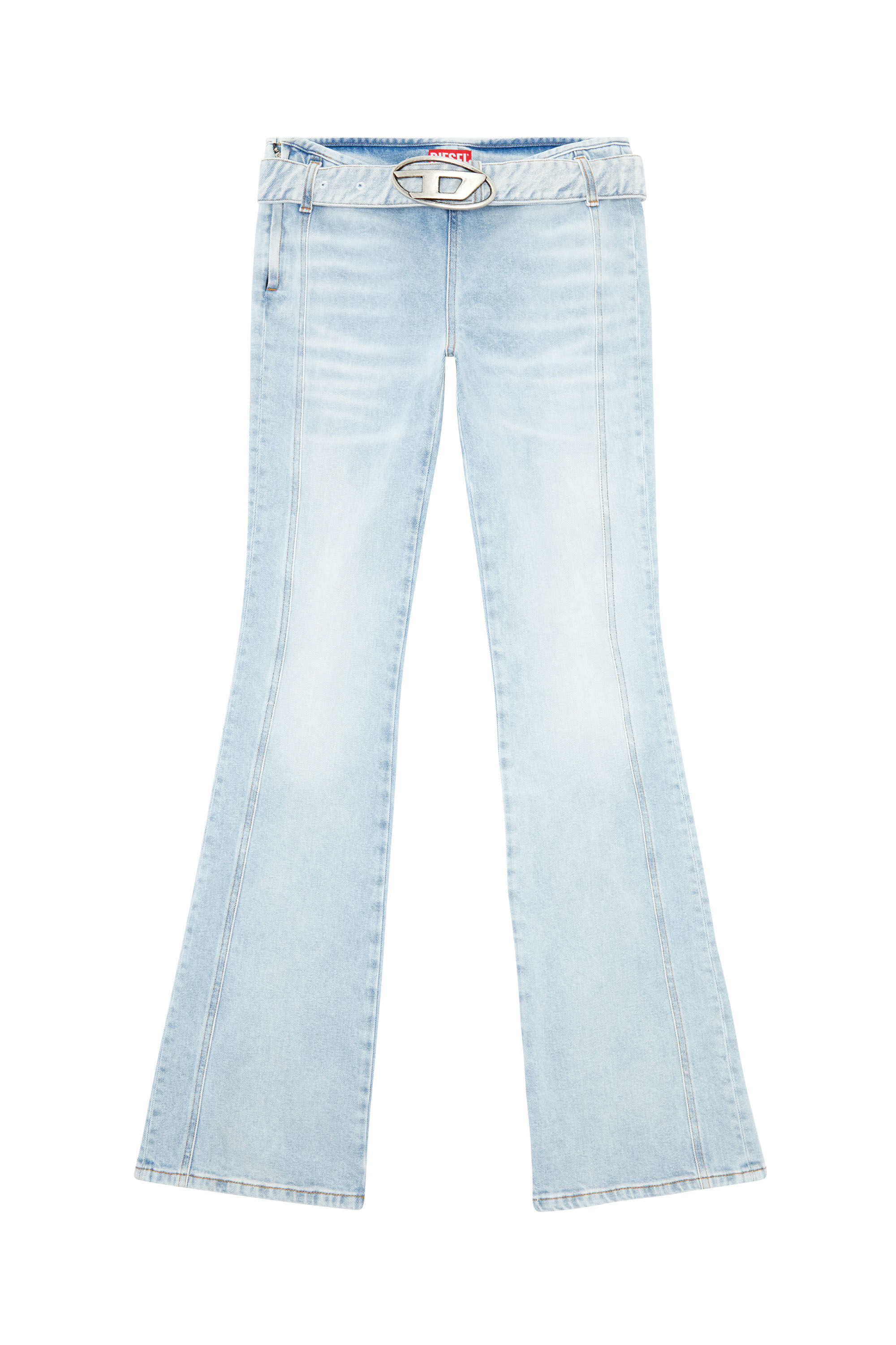 Diesel - Donna Bootcut and Flare Jeans D-Ebbybelt 0JGAA, Blu Chiaro - Image 2