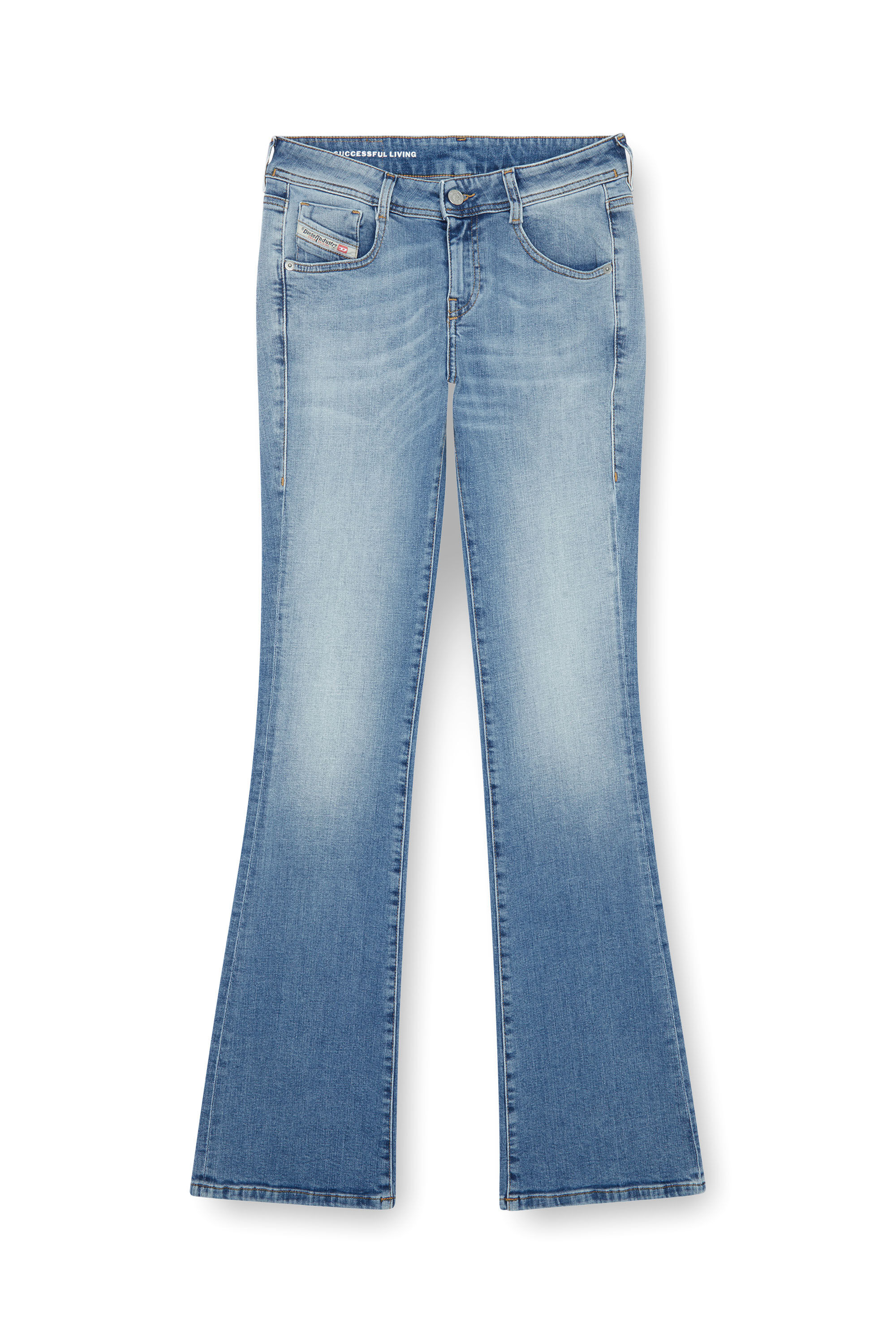 Diesel - Donna Bootcut and Flare Jeans 1969 D-Ebbey 09K06, Blu Chiaro - Image 2
