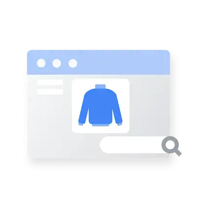 A product page for the sweater being sold in the Google Ad.
