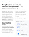 Splunk Service Intelligence for SAP を使用して、Google Cloud 上で SAP® を最適化します。