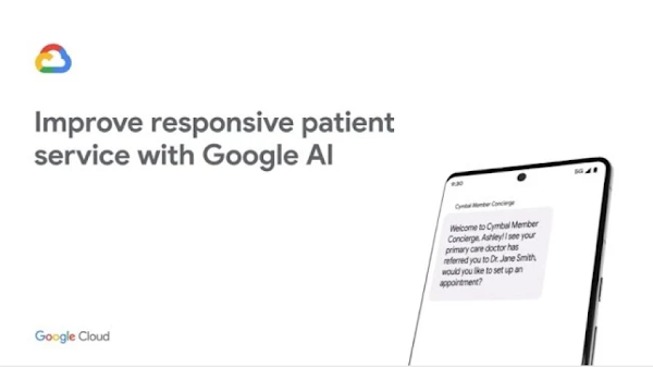 Perangkat seluler menampilkan dialog pesan untuk menjadwalkan janji temu dengan Dokter