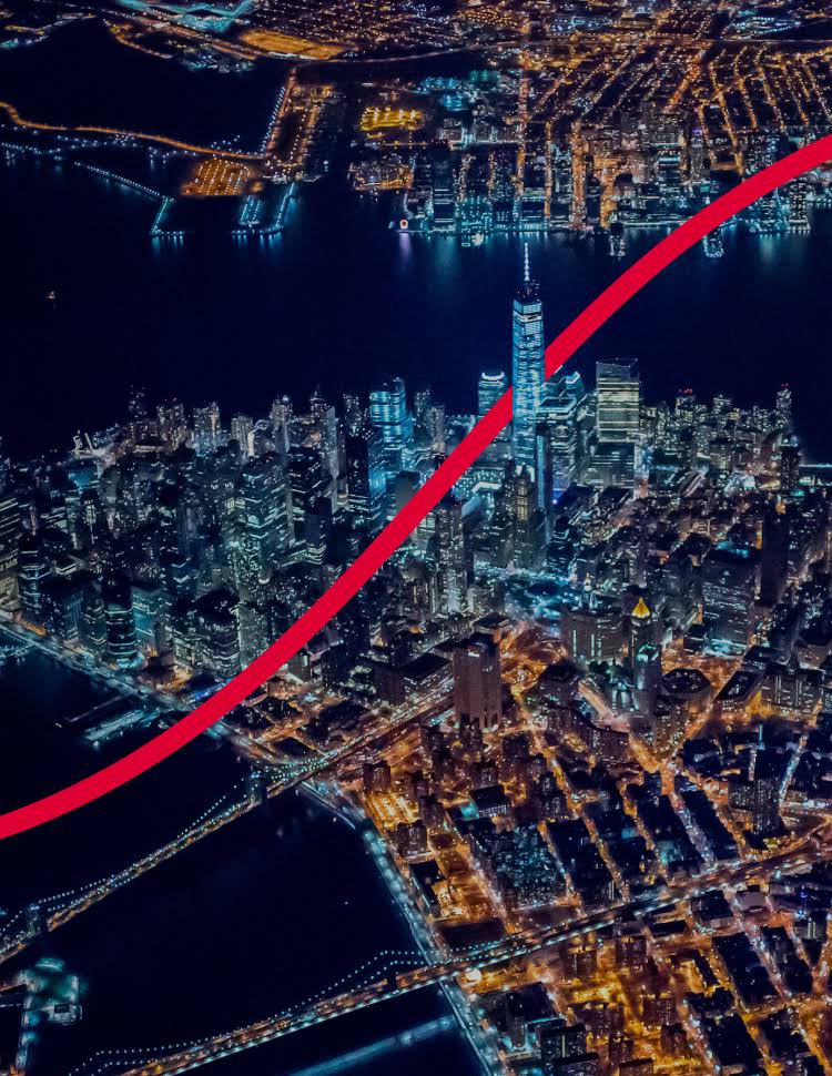 Satellitenansicht von Lower Manhattan