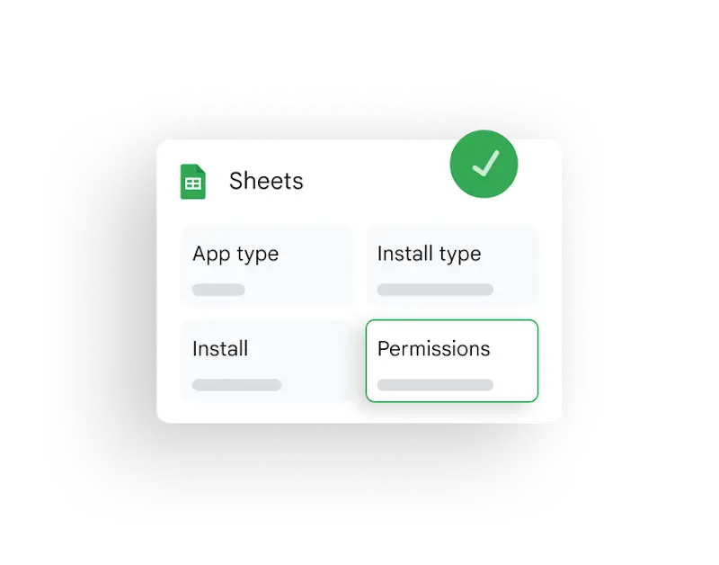 A pop-up of Google Sheets with the settings management by Google Chrome Enterprise.