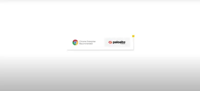 Chrome Enterprise and Palo alto logos