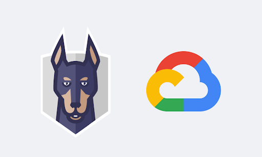 Logotipos da Synk e do Google Cloud