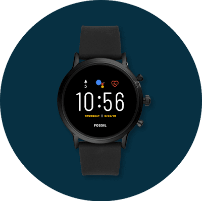 Wear OS by Google पर चलने वाली Android घड़ी