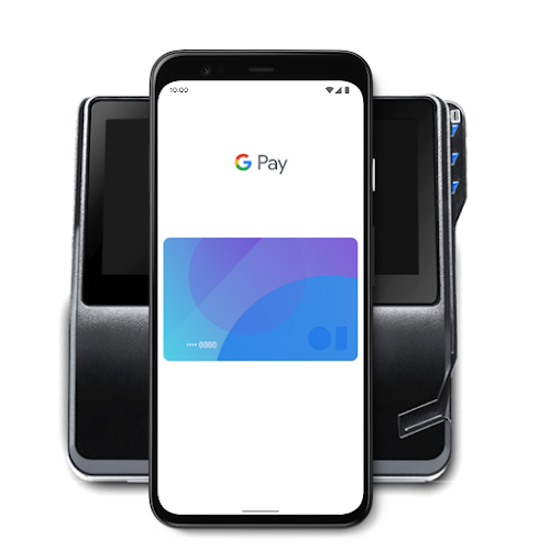 Un teléfono usa Google Pay