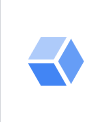 An illustrated cube with blue sides