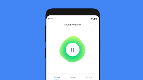 An Android device screen showing Sound Amplifier.