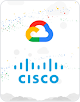 Cisco 与 Google Cloud 徽标