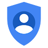 Escudo de seguridad azul en punta y el logotipo de la G mayúscula de Google en el medio
