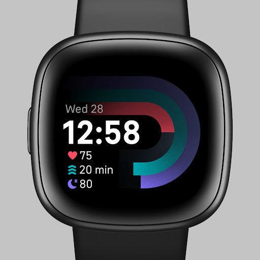 Versa 4 smartwatch in Black Graphite Aluminum