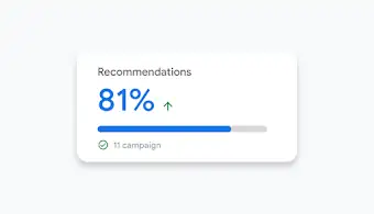 UI showing recommendations and optimisation score increase.