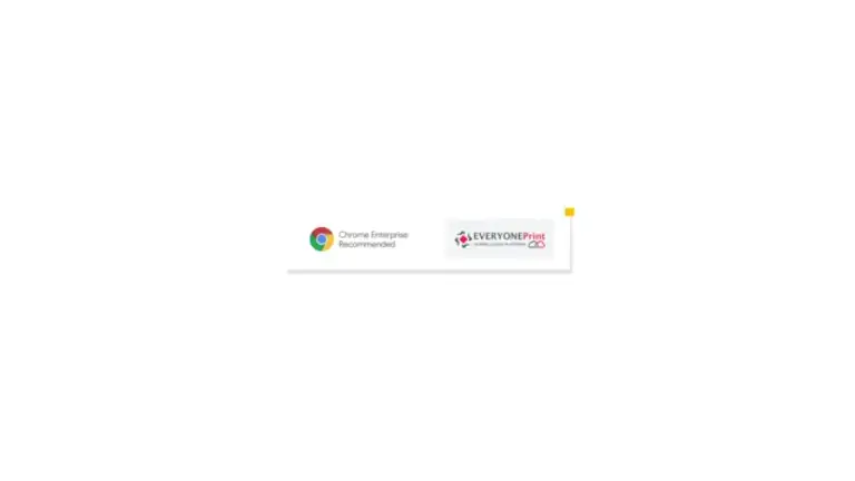 Chrome Enterprise and EveryonePrint logos