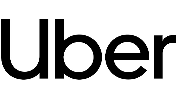 "uber" écrit en noir
