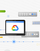 Bildschirm mit dem Google Cloud-Logo