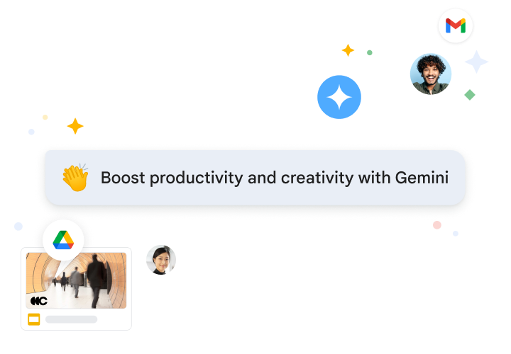Workspace를 위한 Gemini는 Gmail의 이메일을 요약하고 답장을 제안해 생산성을 높여 줍니다.