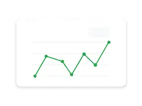 Un grafic liniar urmărește creșterea numărului de conversii până la 100.000